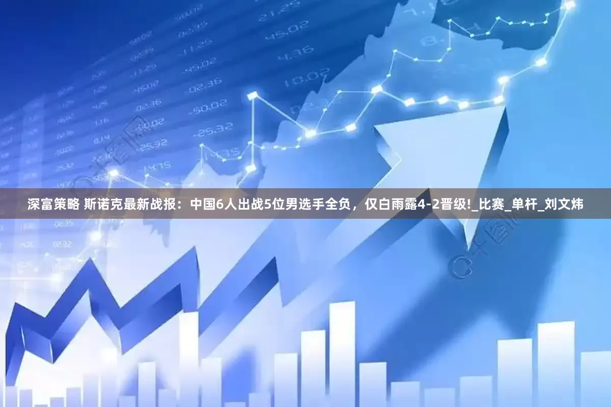 深富策略 斯诺克最新战报：中国6人出战5位男选手全负，仅白雨露4-2晋级!_比赛_单杆_刘文炜