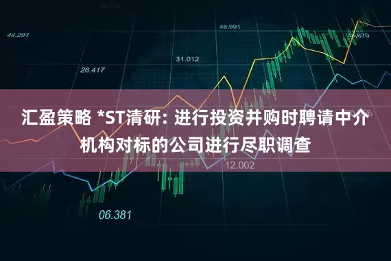 汇盈策略 *ST清研: 进行投资并购时聘请中介机构对标的公司进行尽职调查