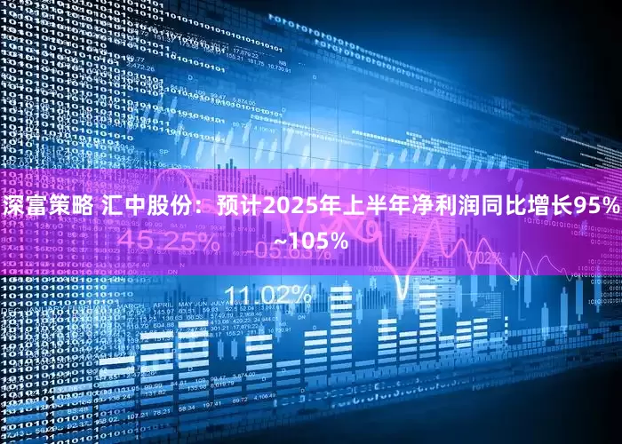 深富策略 汇中股份：预计2025年上半年净利润同比增长95%~105%