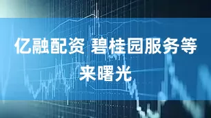 亿融配资 碧桂园服务等来曙光