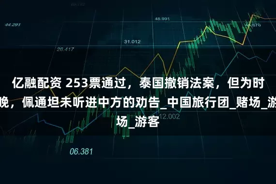 亿融配资 253票通过，泰国撤销法案，但为时已晚，佩通坦未听进中方的劝告_中国旅行团_赌场_游客
