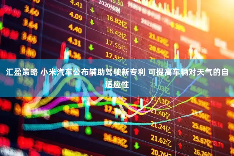 汇盈策略 小米汽车公布辅助驾驶新专利 可提高车辆对天气的自适应性
